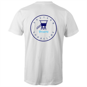 Bronte Lord of the Beach - Mens T-Shirt - White / Light Blue