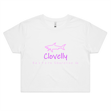 Load image into Gallery viewer, Swim with Sharks in Clovelly - Womens Crop Tee
