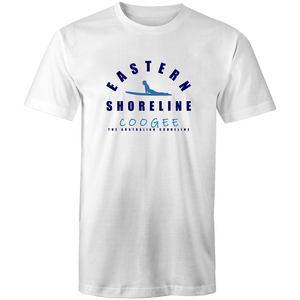 Coogee King of Surf - Mens T-Shirt - White / Light Blue