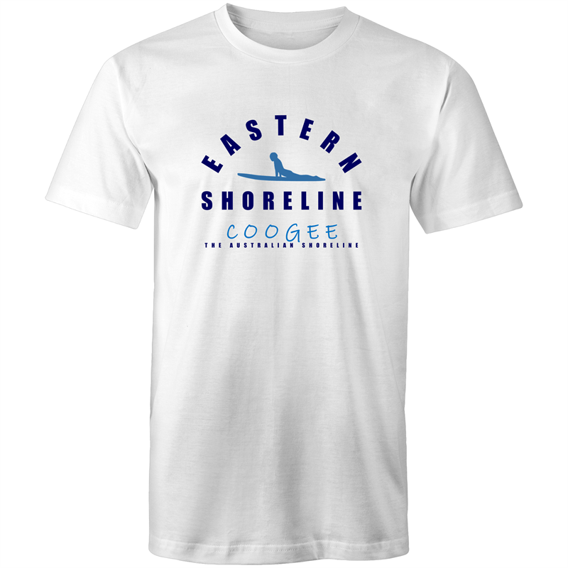 Coogee King of Surf - Mens T-Shirt - White / Light Blue