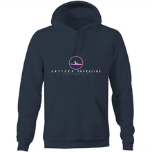 Load image into Gallery viewer, Eastern Shoreline - The &quot;Thelma&quot; Pocket Hoodie Sweatshirt - Navy &amp; Pink

