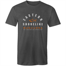 Load image into Gallery viewer, Maroubra King of the Ocean - Mens T-Shirt - Navy / Orange (and other Mate ! )
