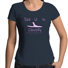 Load image into Gallery viewer, See U in Clovelly - Womens Scoop Neck T-Shirt
