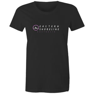 Eastern Shoreline - The "Thelma" Womens Crew T-Shirt - Navy or Black