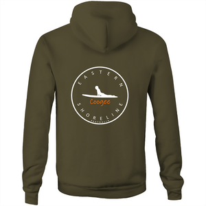 Coogee Lord of the Surf - Pocket Hoodie Sweatshirt - Navy / Orange (and other Mate ! )