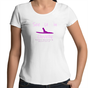 See U in Clovelly - Womens Scoop Neck T-Shirt