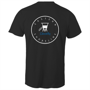 Clovelly Lord of the Beach - Mens T-Shirt - Navy / Light Blue