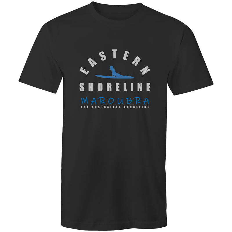 Maroubra King of Surf - Mens T-Shirt - Charcoal / Light Blue (and other Mate ! )